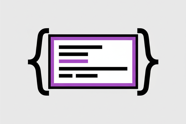 Illustration of schema markup wrapping business information