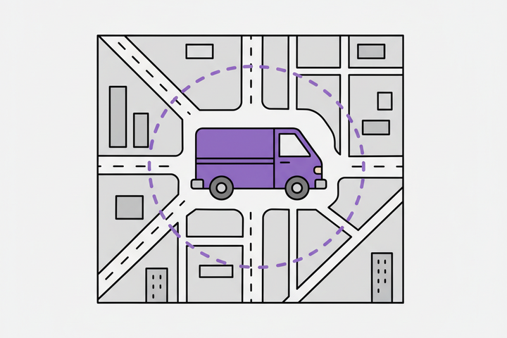 Illustration for Local SEO for Service Area Businesses: Show Up Where You Work - flat design editorial illustration