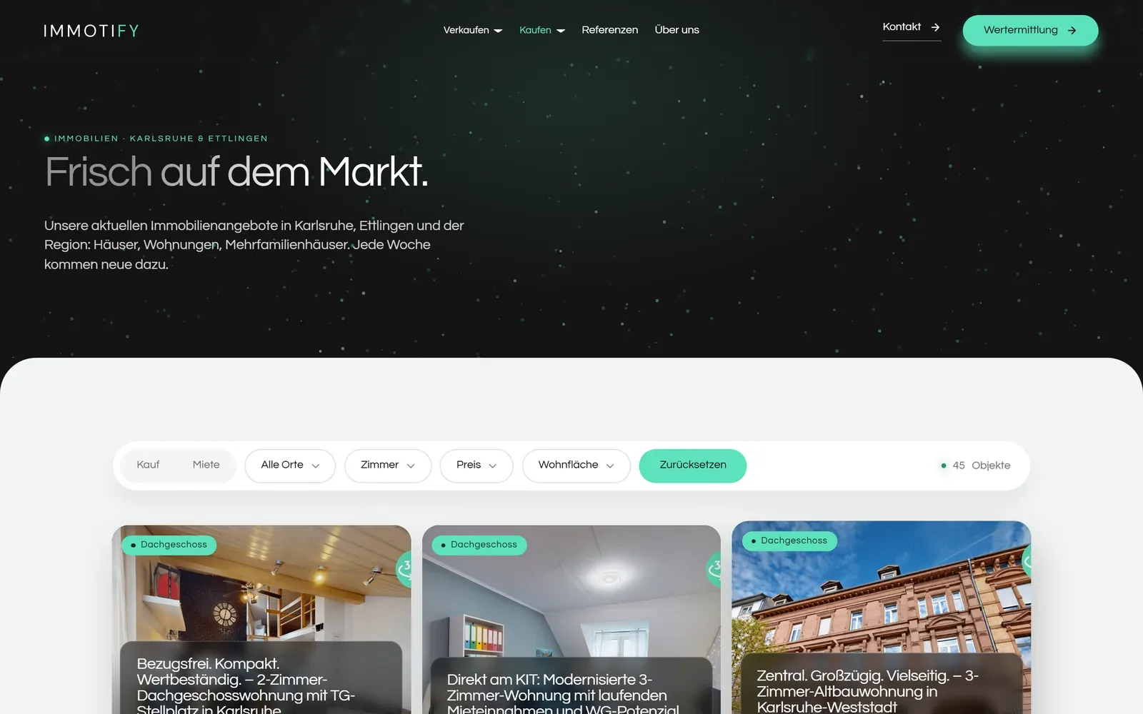 Die Objekte kommen direkt aus Propstack.