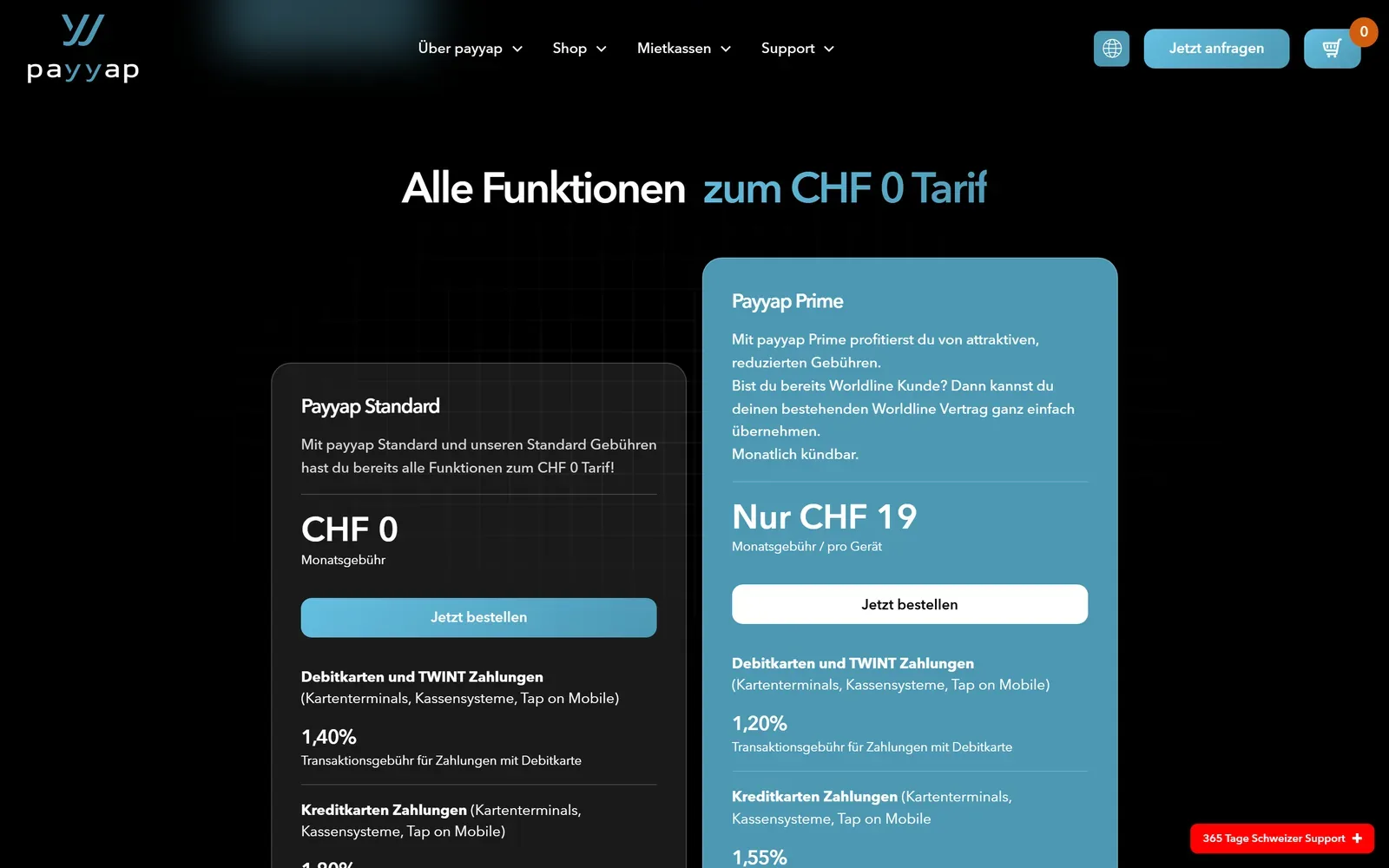 Funktionen und Tarife im Überblick.