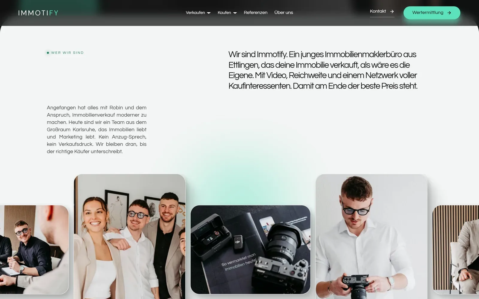 Wer hinter immotify steht, in eigenen Fotos.