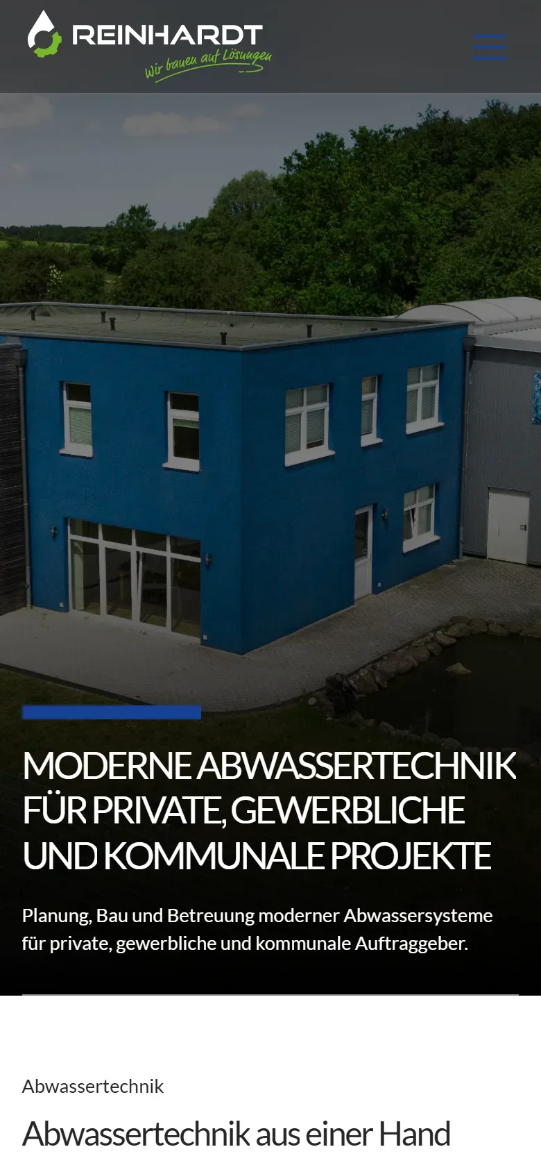 Abwassertechnik am Handy.