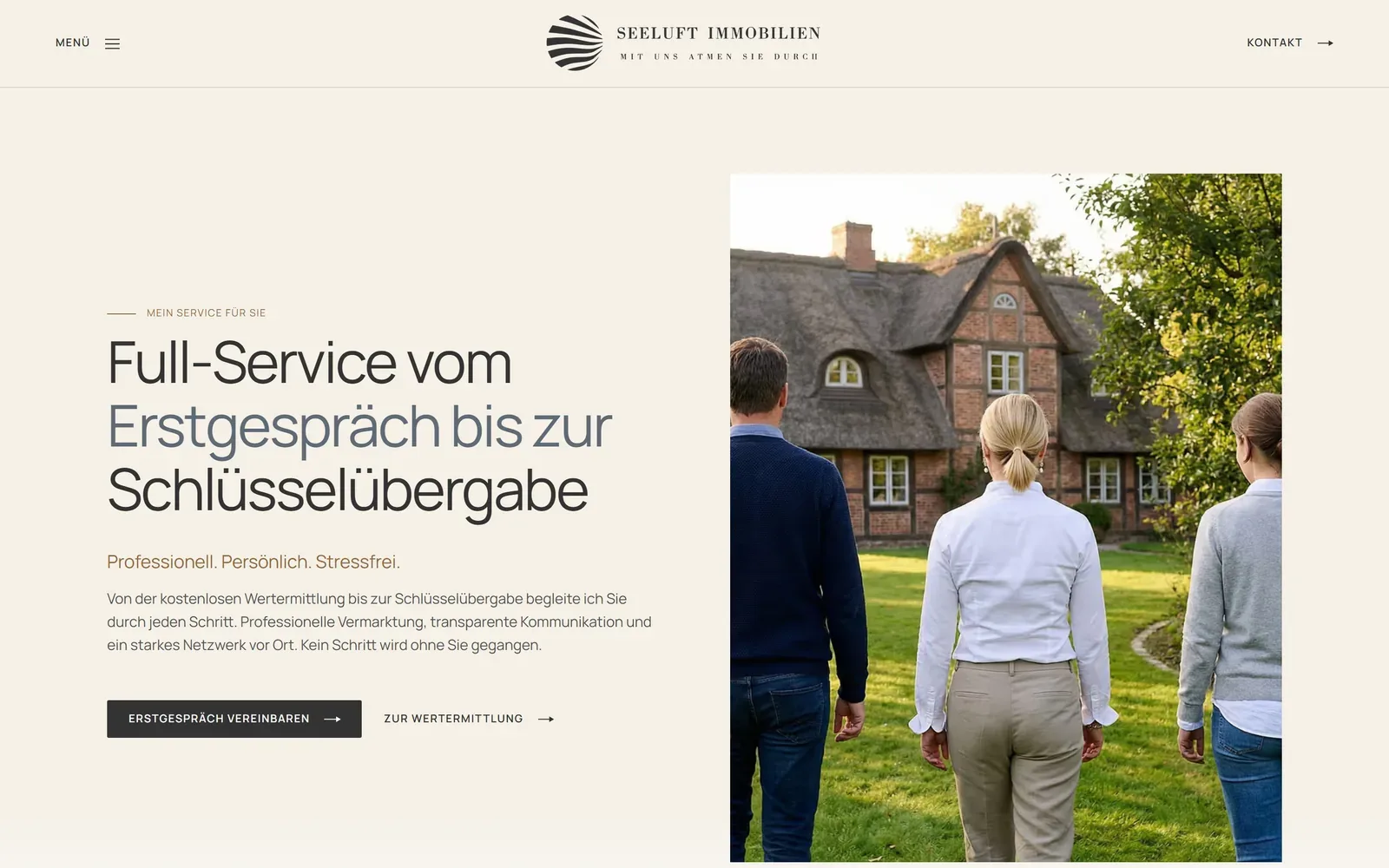 Der Service vom Erstgespräch bis zur Schlüsselübergabe.