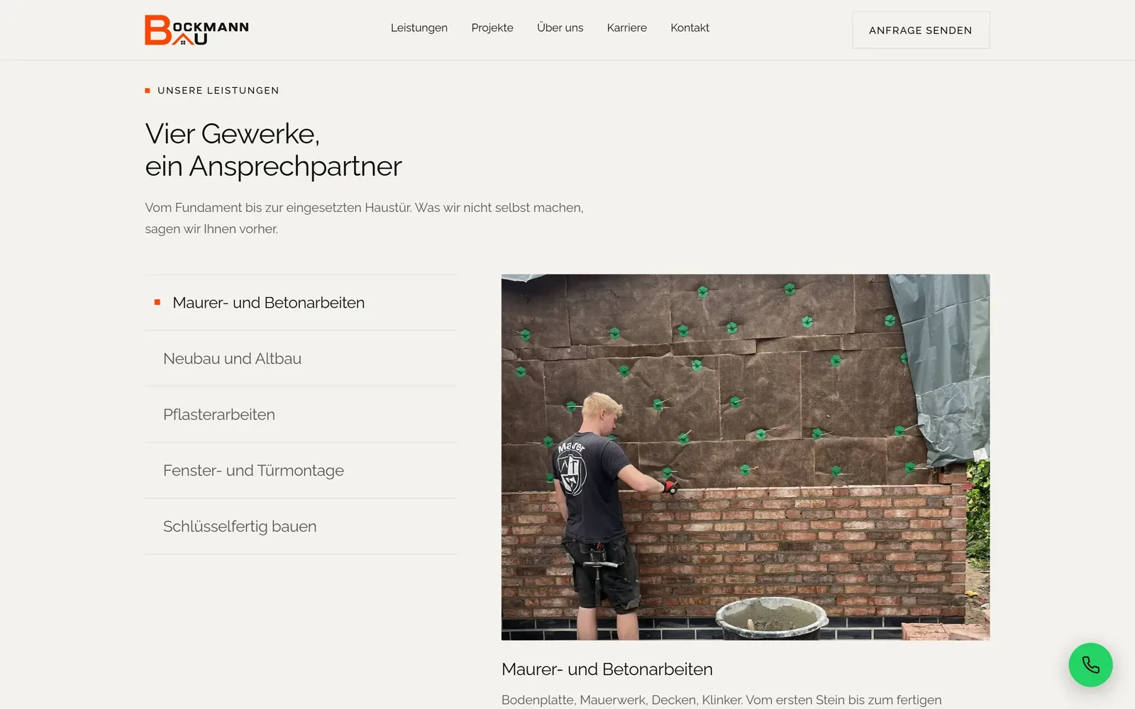 Vier Gewerke, ein Ansprechpartner.