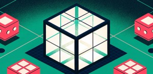 illustration of cube network