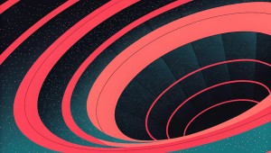 illustration of void or black hole