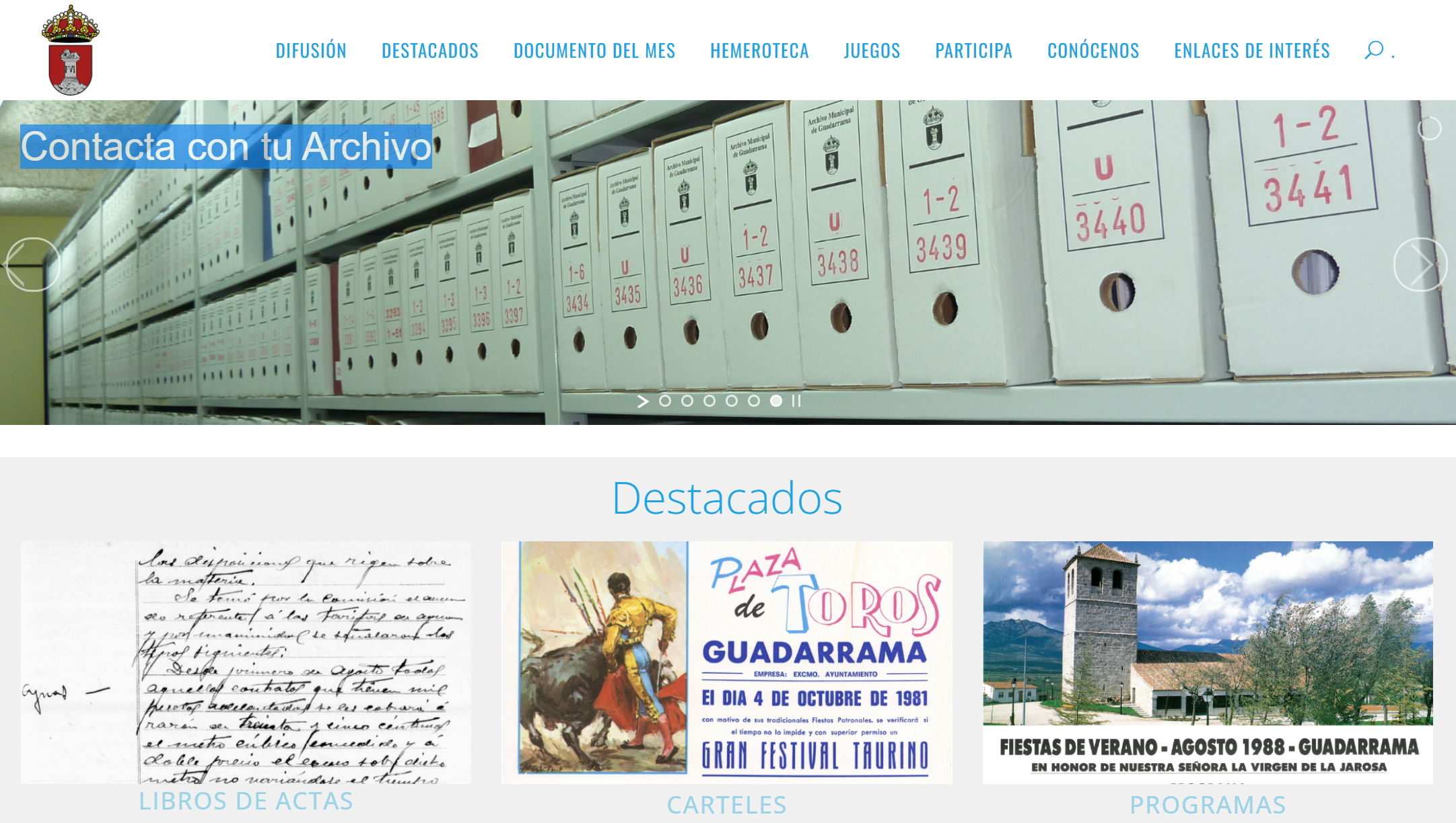 Presentación del Portal de Archivo de Guadarrama