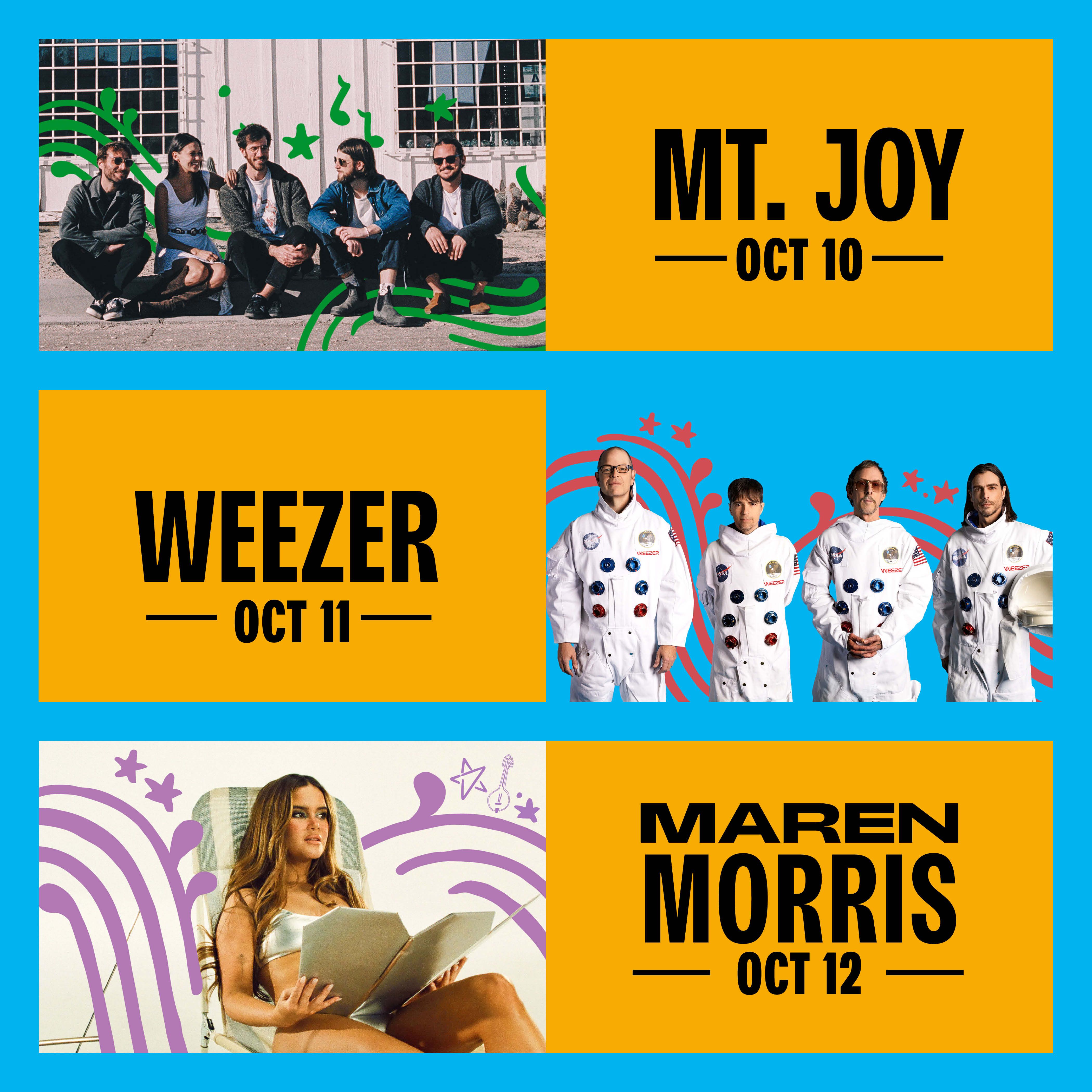 MUSIC HEADLINERS