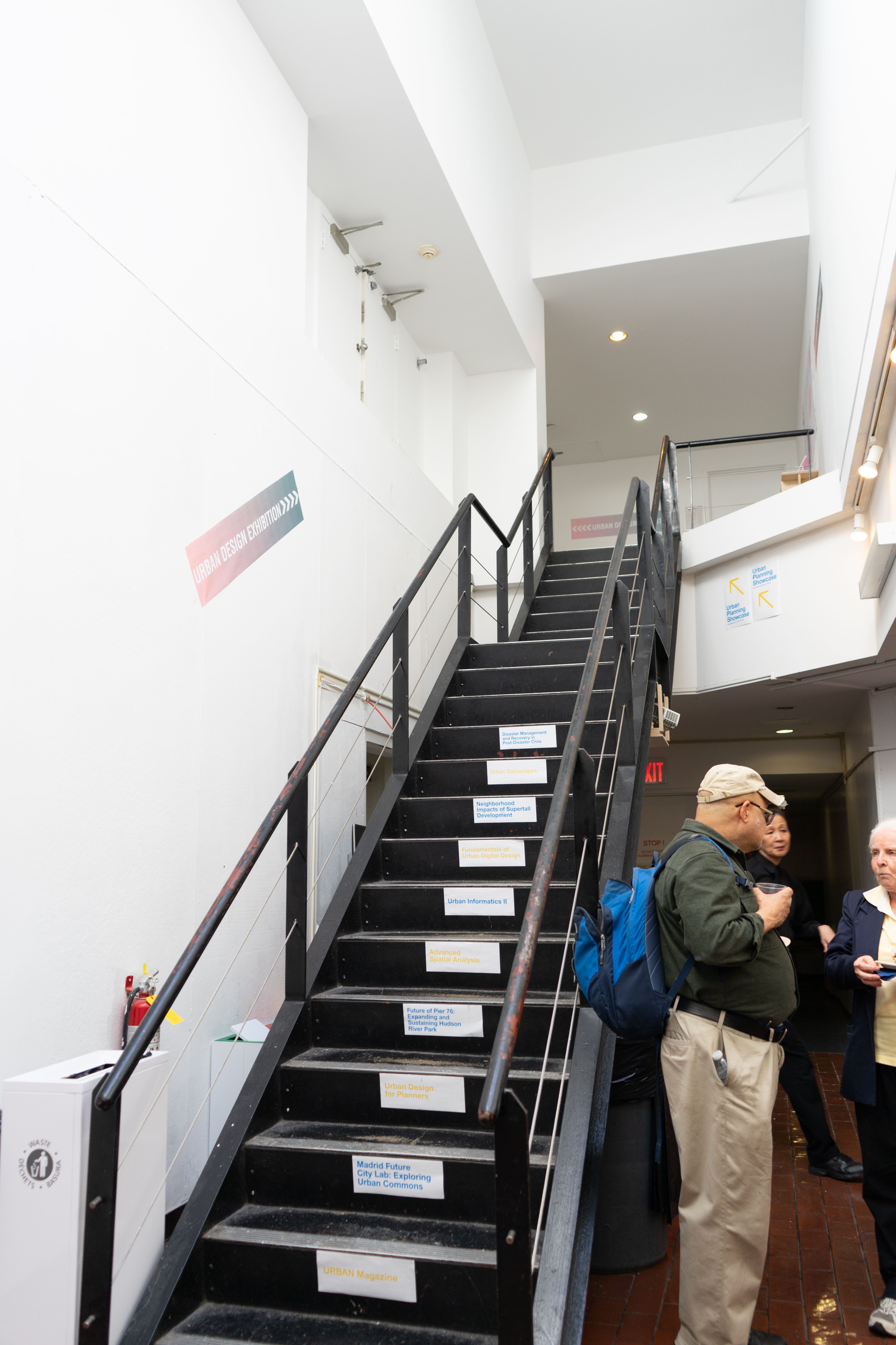 Yes— we really leaned over a dangerous edge about >10 feet up to put a poster there. Yes— we really leaned over a dangerous edge about >10 feet up to put a poster there.