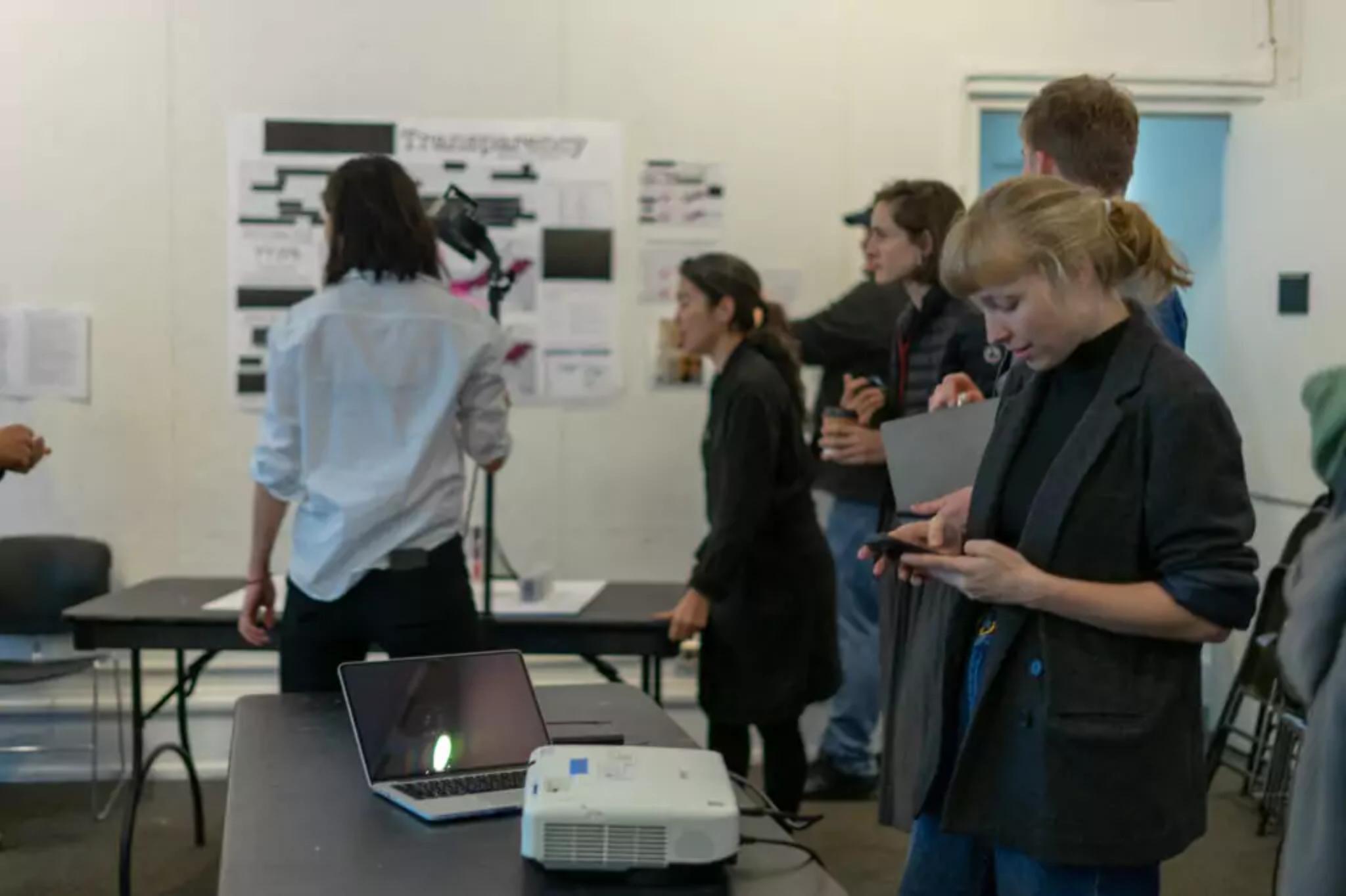 End of the year exhibition for Urban Datascapes taught by Prof. Leah Meisterlin