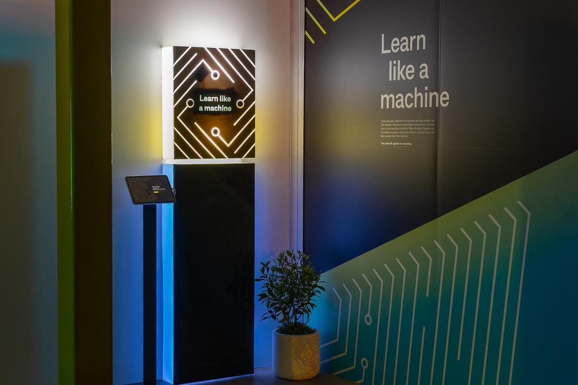 Commbank SXSW - Learn like a machine display