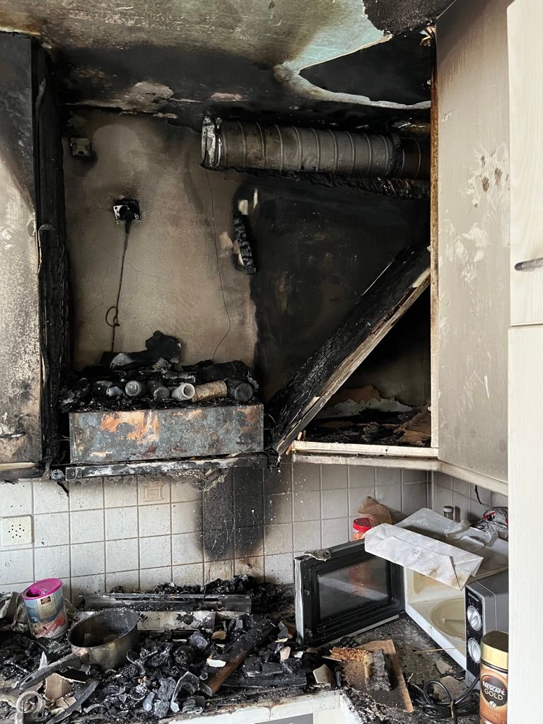 Brandschaden Küche