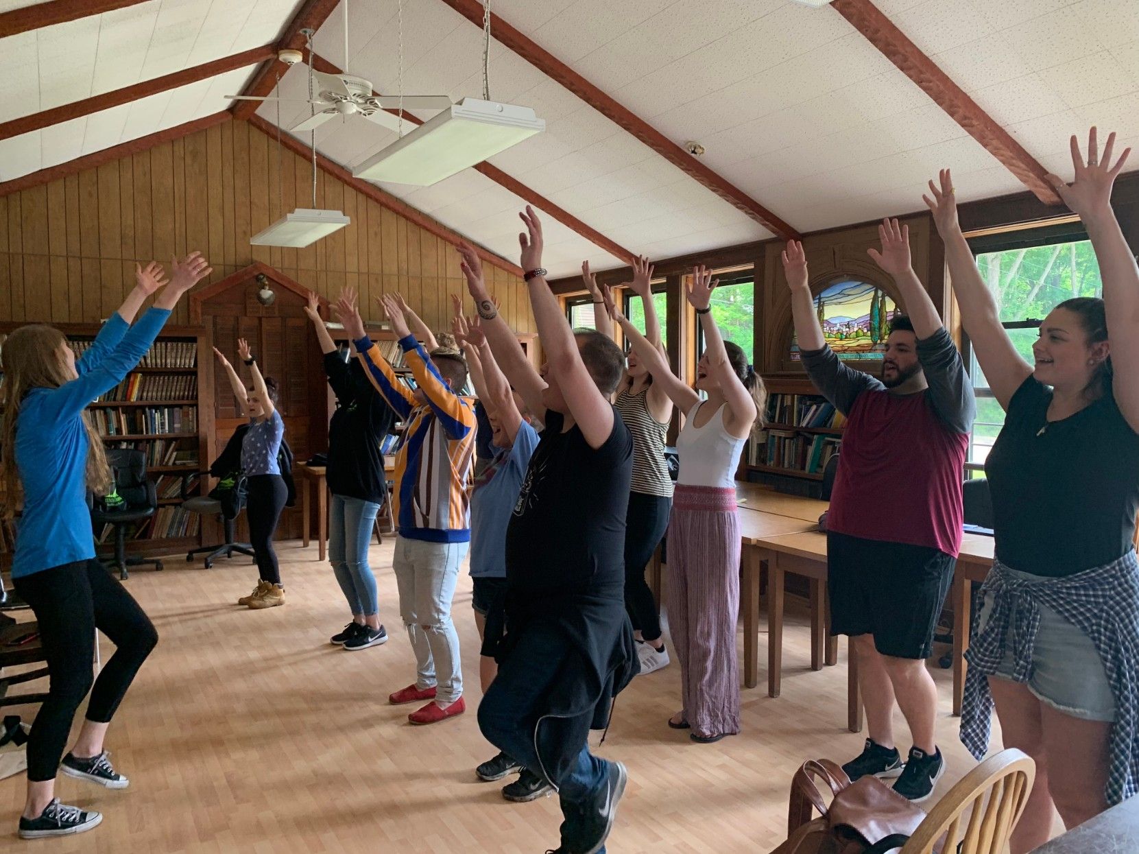 reaching towards the sky