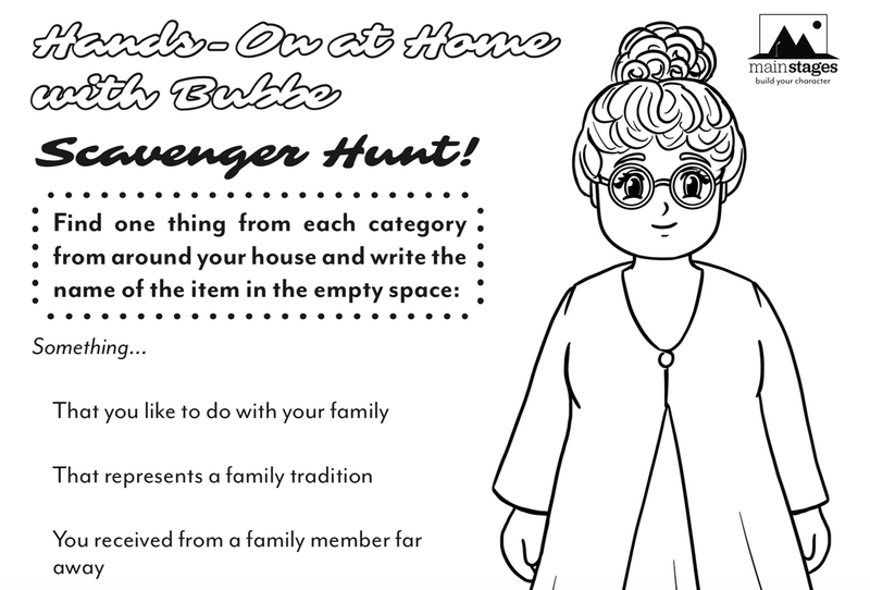 coloring page for kids of a grandmother