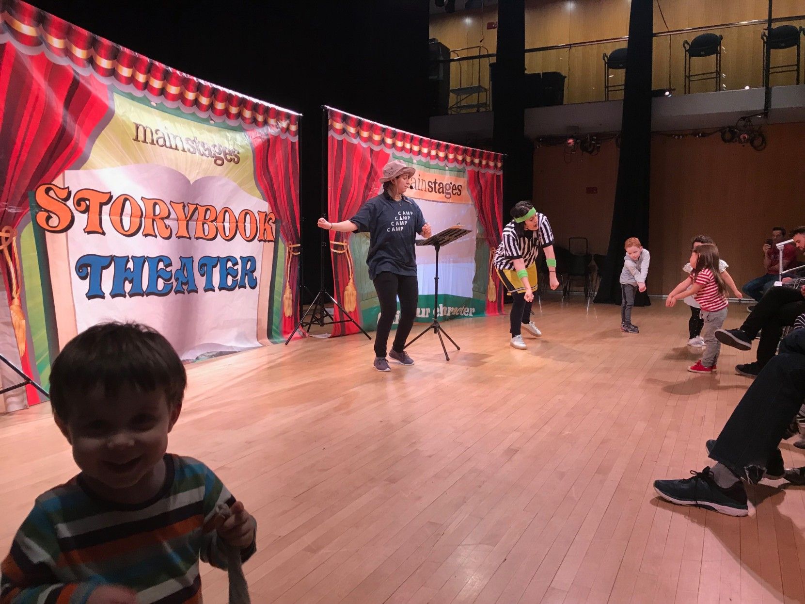 A puppet making someone laugh