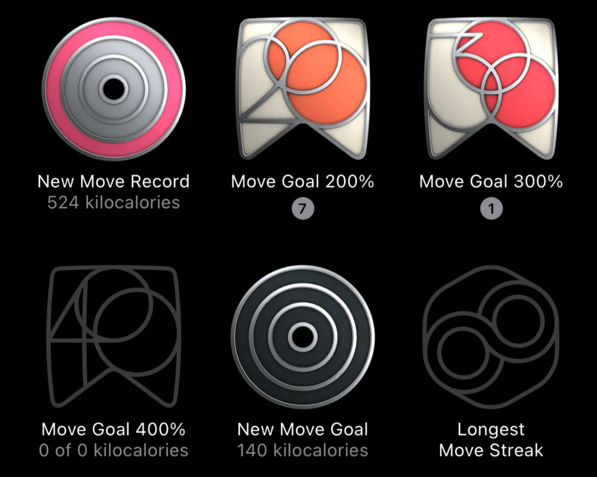 Apple fitness badges