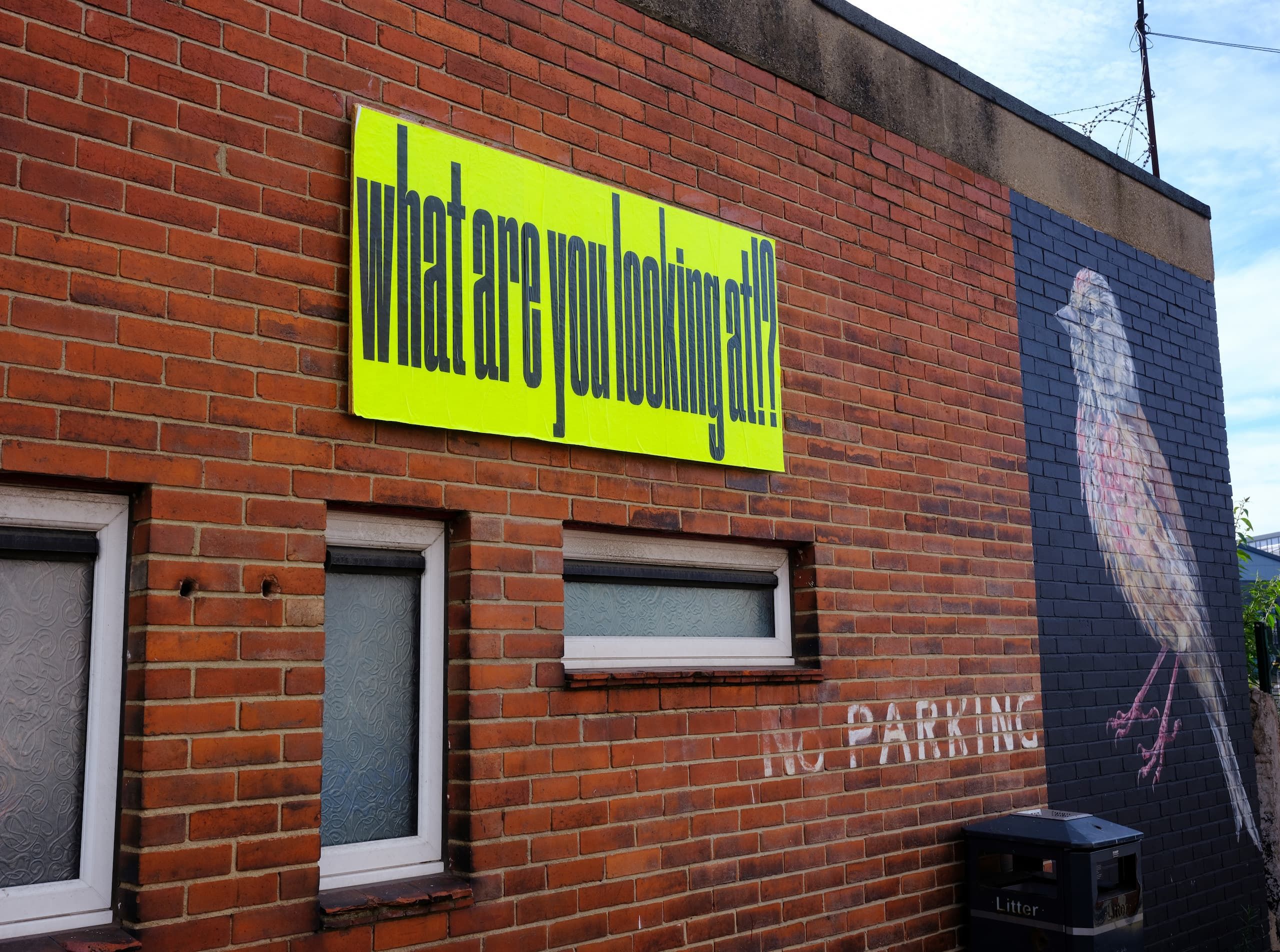 NoPARKING poster submission shown from another angle.