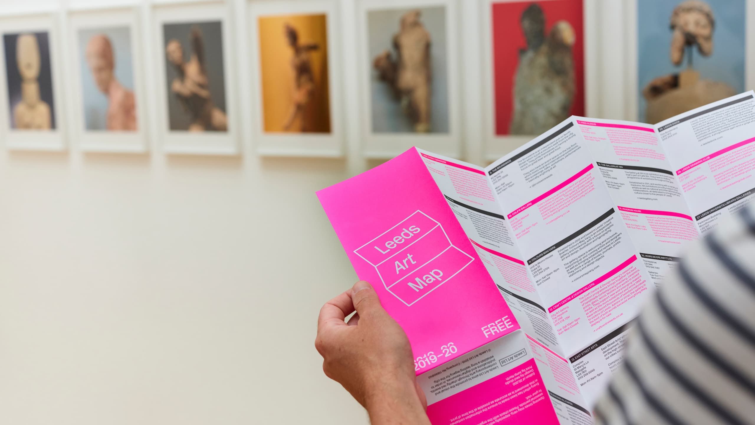 Leeds Art Map in use at Leeds Art Gallery.