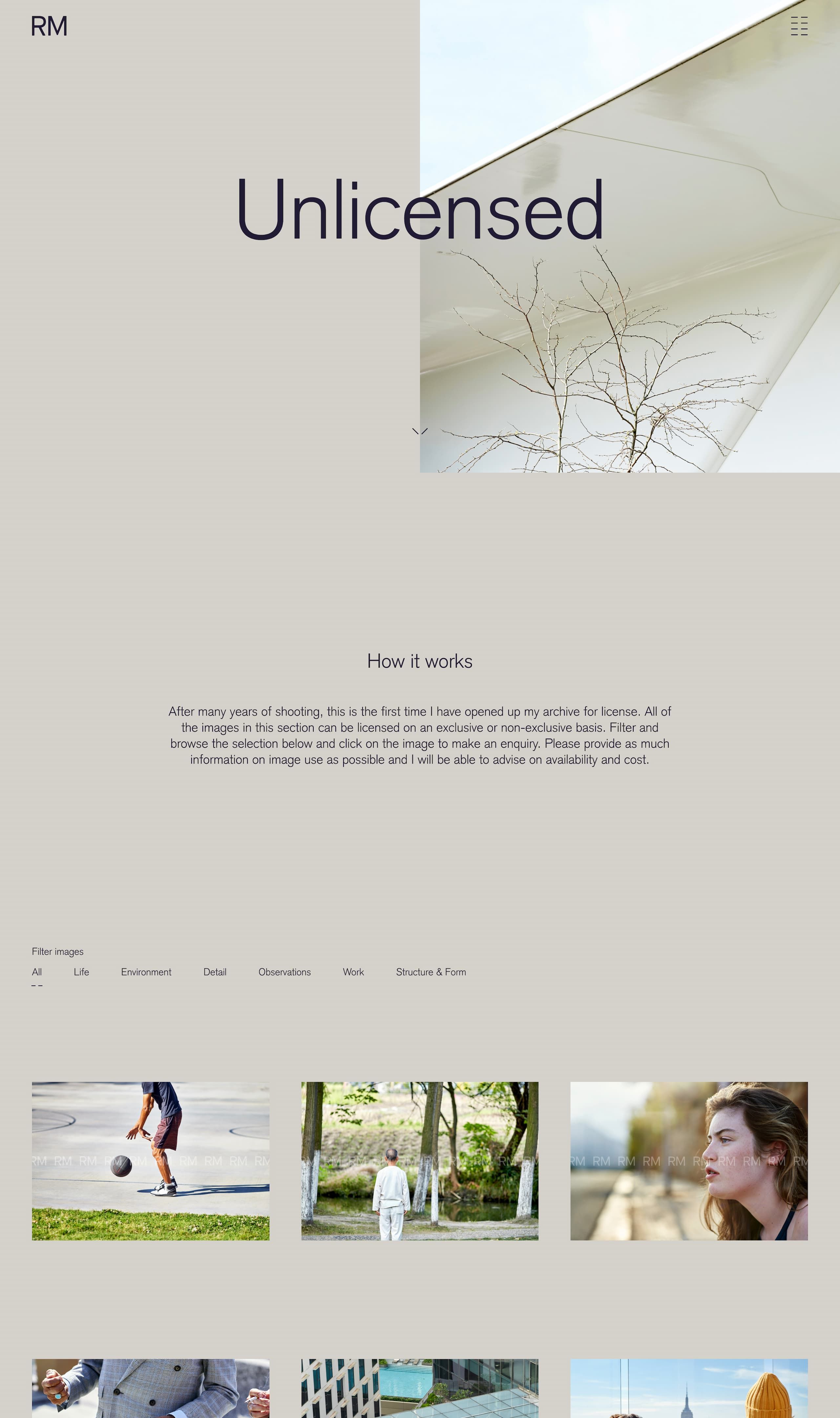 The Unlicensed page from Richard Moran's website.