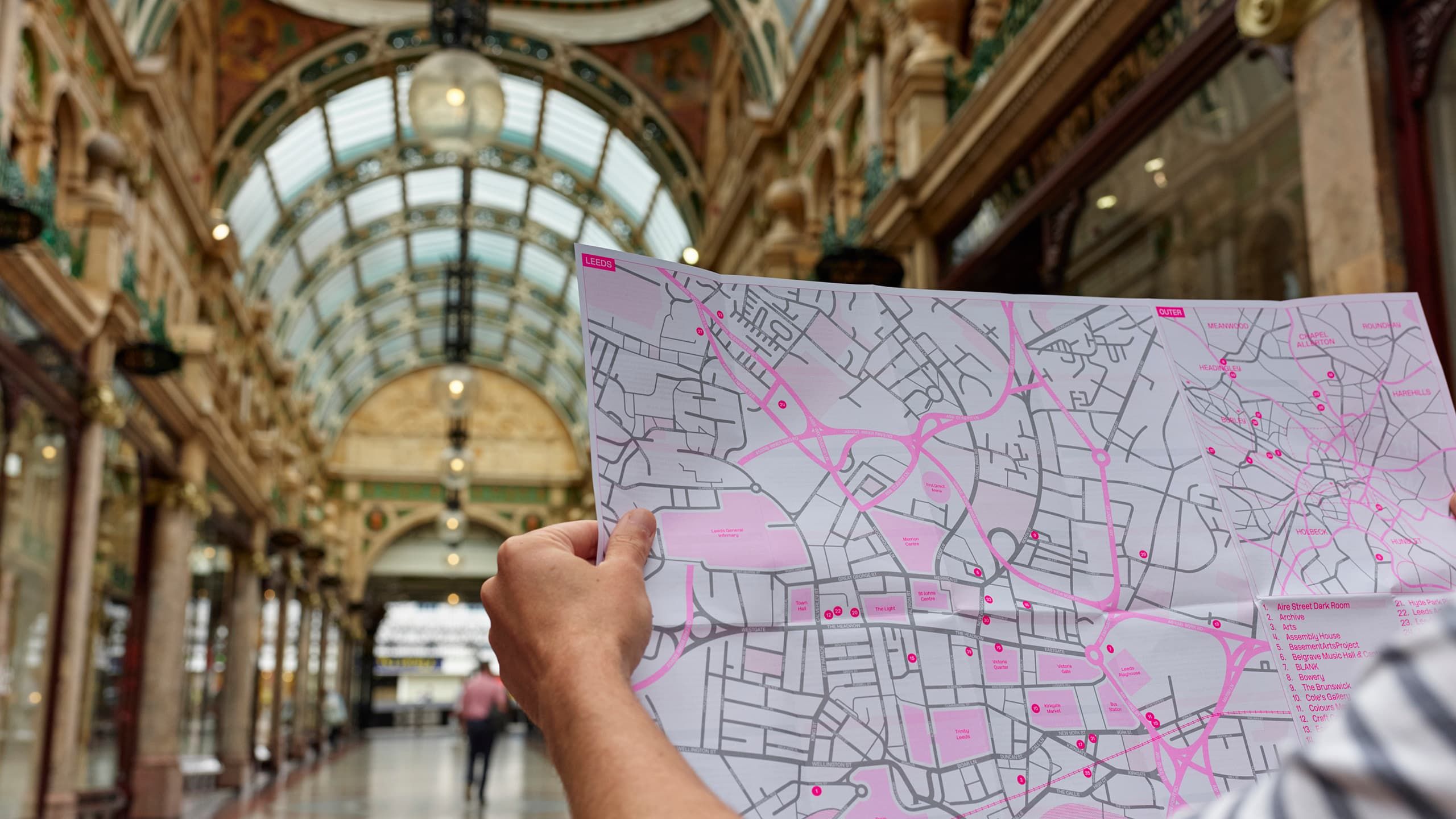Leeds Art Map in use at Victoria Quarter.