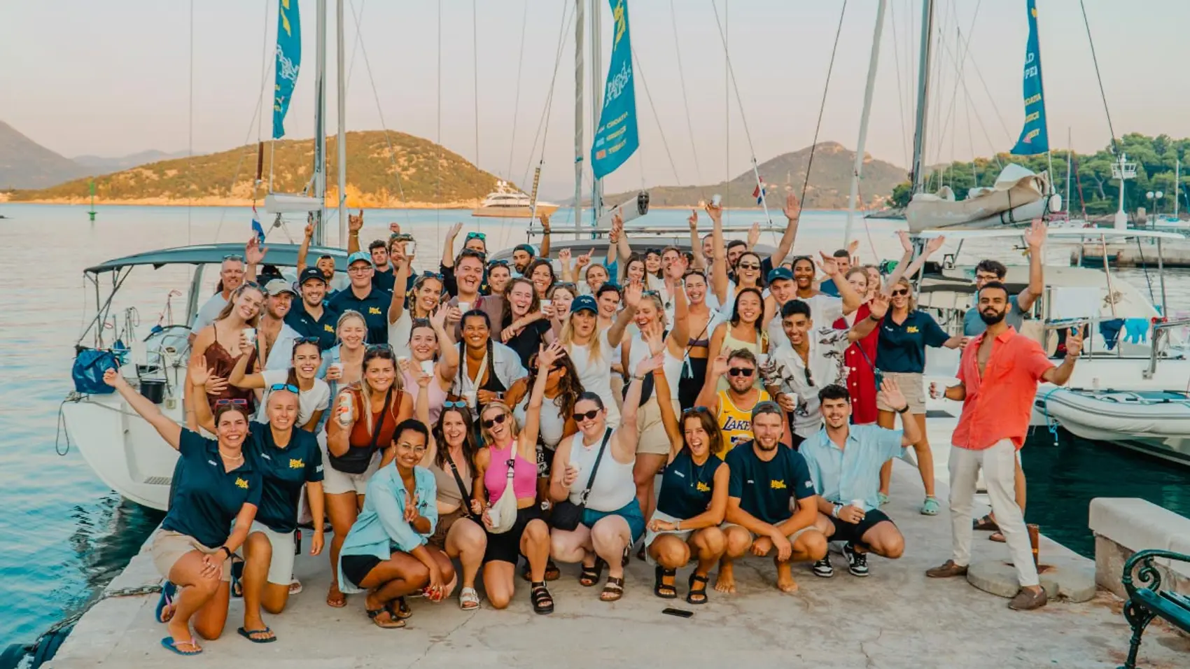 MedSailors guests pose for a photo together