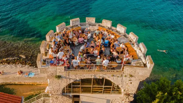 Massimo's cocktail bar in Korcula