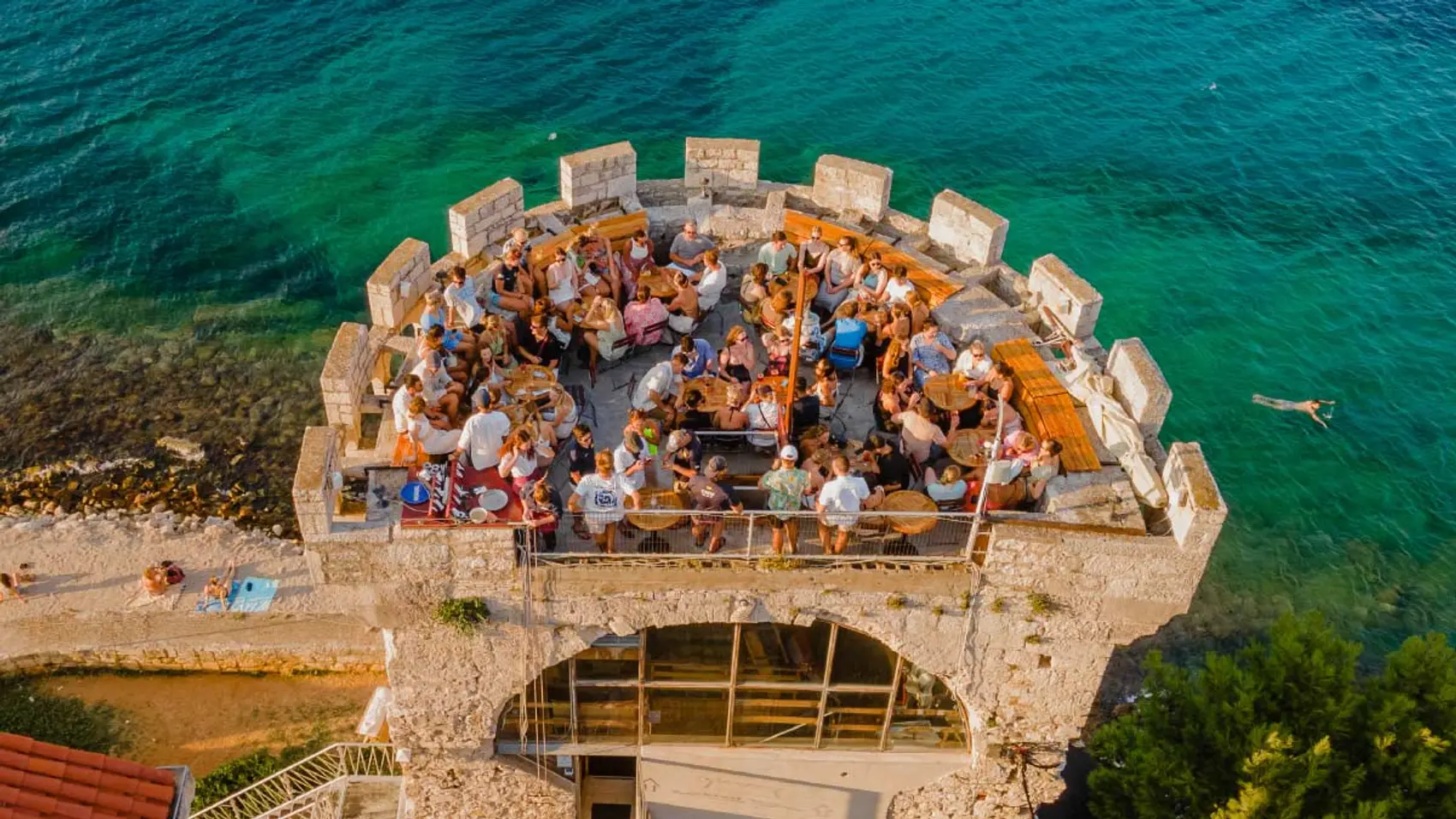 Massimo's cocktail bar in Korcula