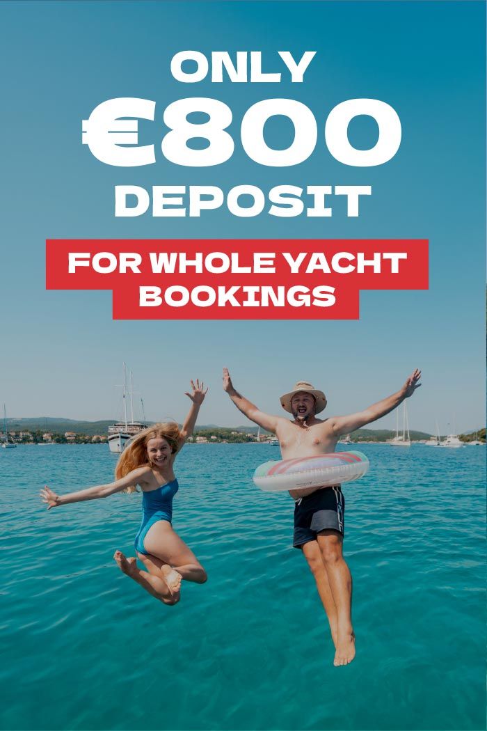 People jumping off a yacht