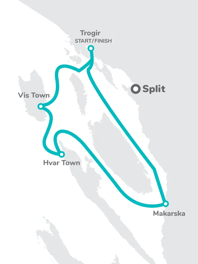 Croatia Ultra Festival route map