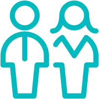 Two people icon