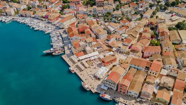 Drone photo of Gaios Old Town