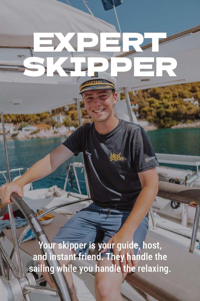 MedSailors skipper driving a boat