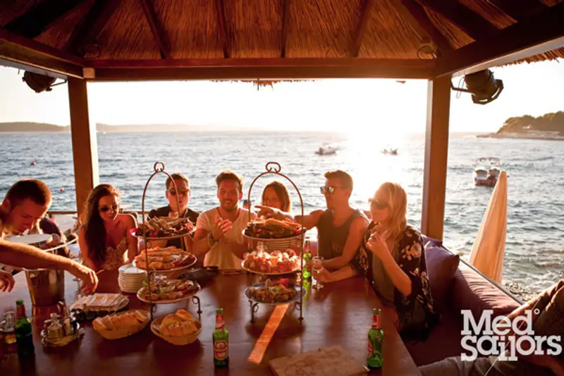 Sailing in Croatia - Delicious dinner time