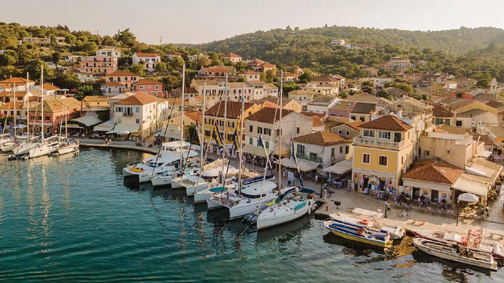 Gaios waterfront in Corfu