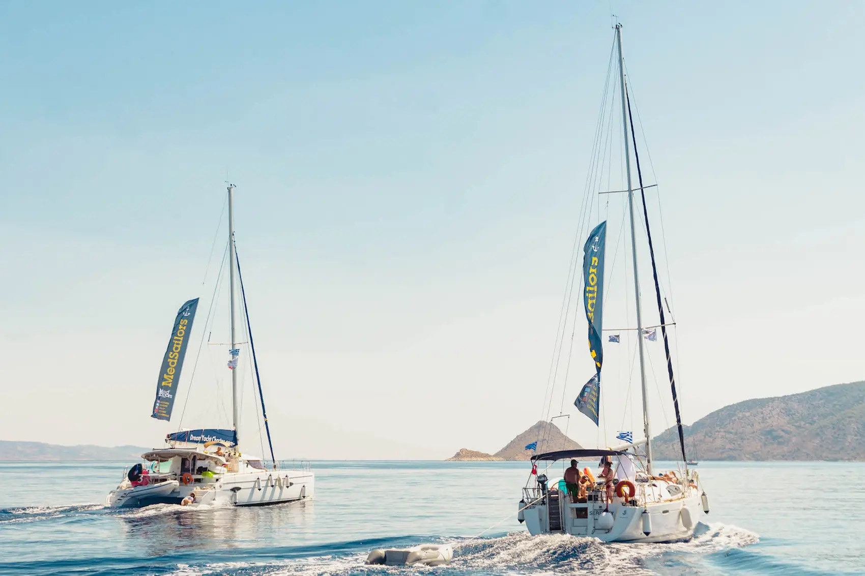 Photo of sailboats on the mediterranean. Photo by Ryan Brown of Lost Boy Memoirs.