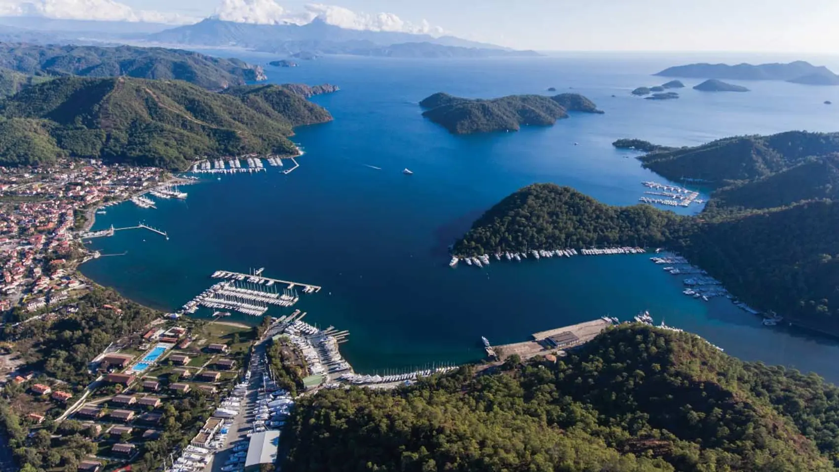 Göcek harbour in Turkey