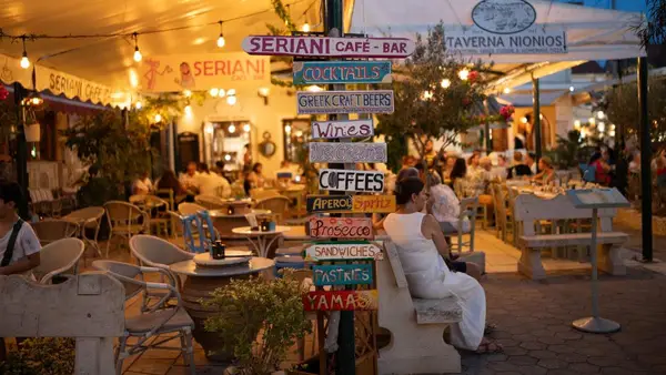 Greek street signs