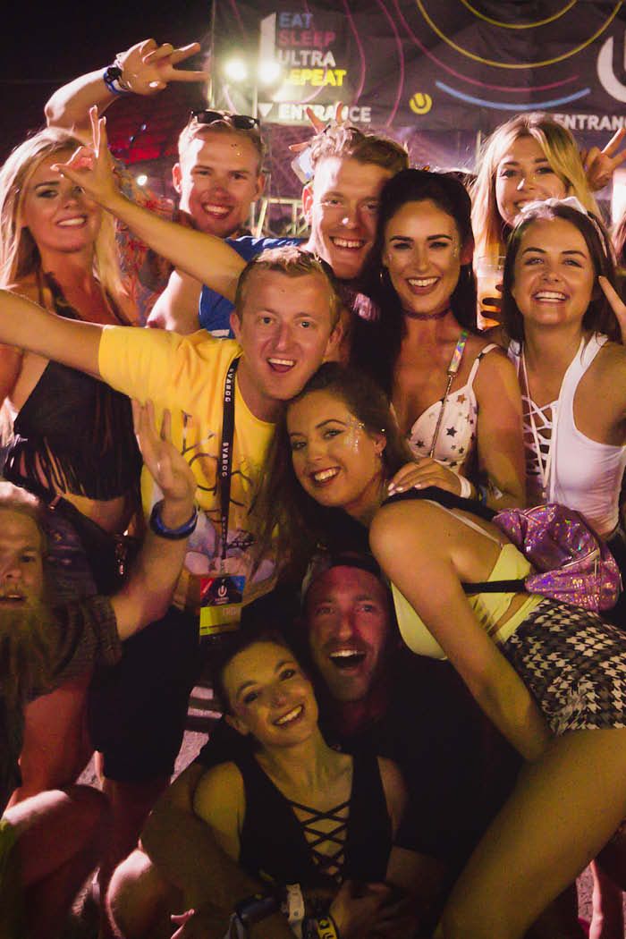 Friends at Ultra Festival