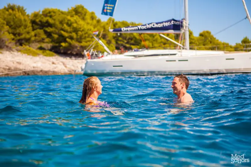 Boat-based fun - Swim while at anchor