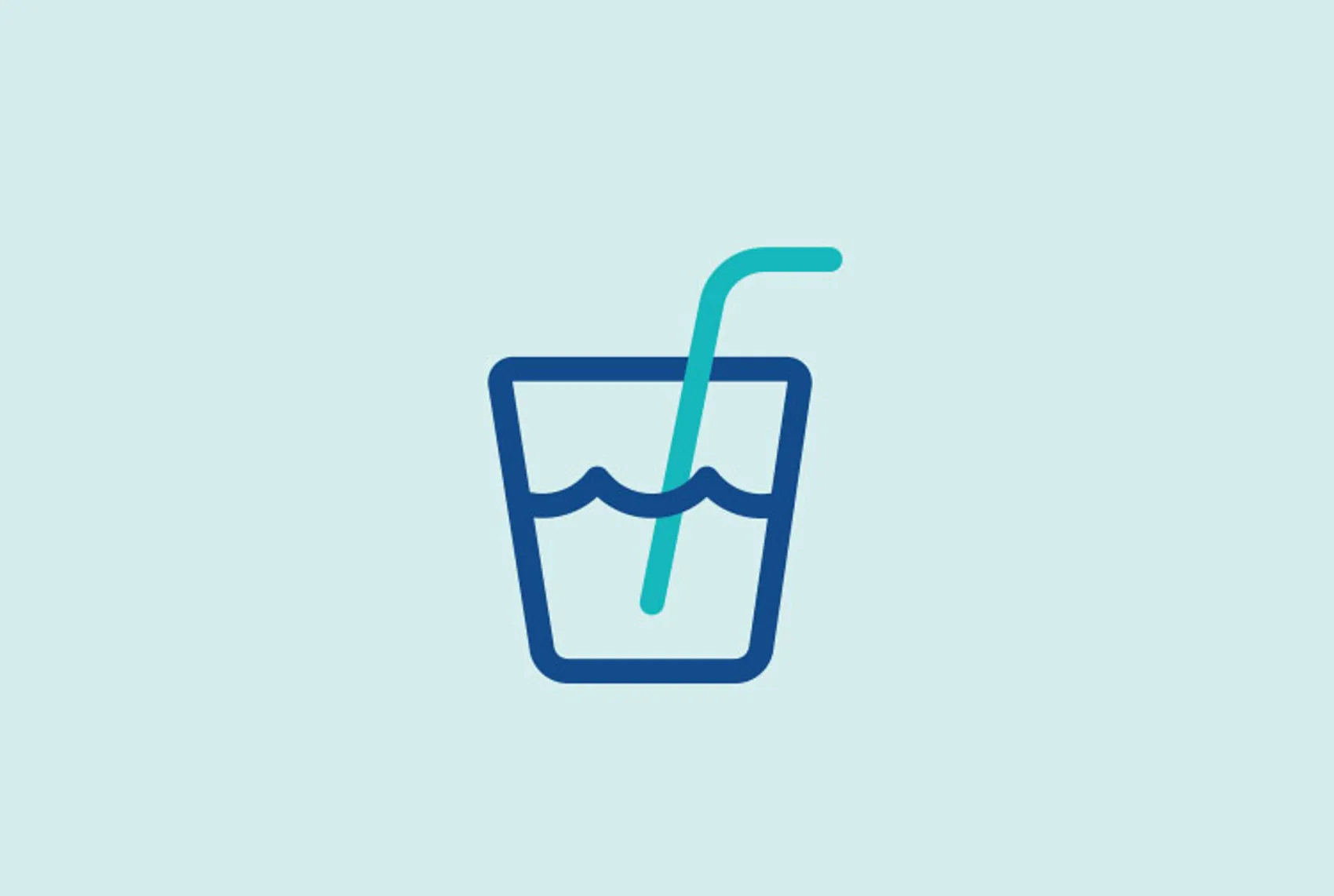 Glass of water icon