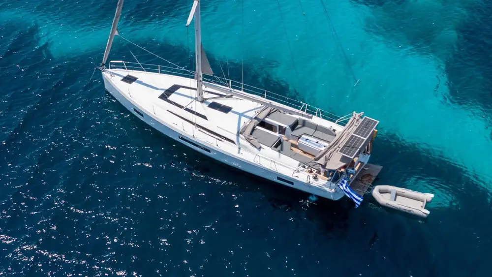 Superior yacht exterior from above