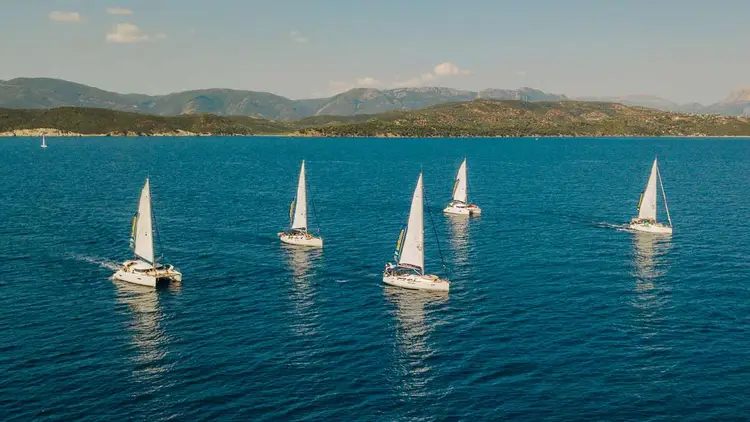 MedSailors flotilla sailing together in Croatia