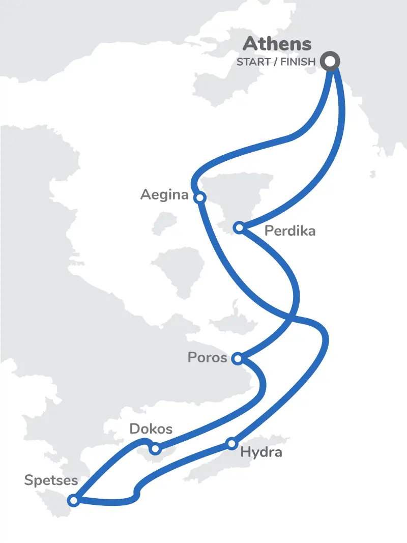 Greece Athens Explorer Route Map