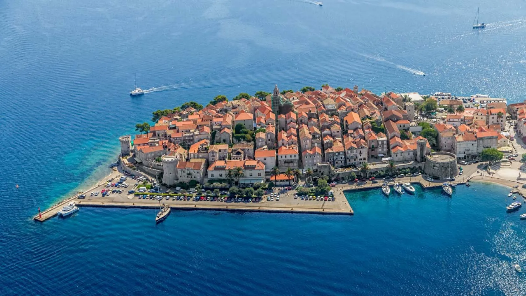 Korcula Old Town In Croatia