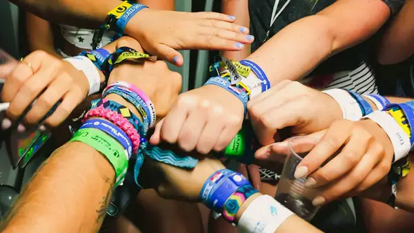 Festival wrist bands