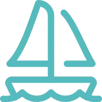 Sailing boat icon