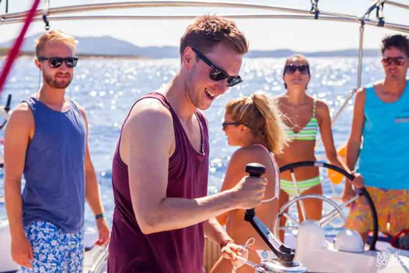 Sailing holidays with your pals - Work hard, play hard