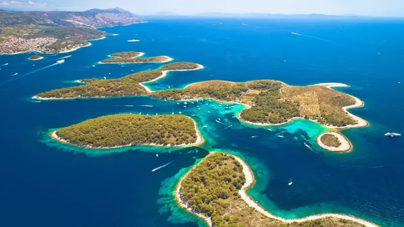 The Pakleni Islands in Croatia