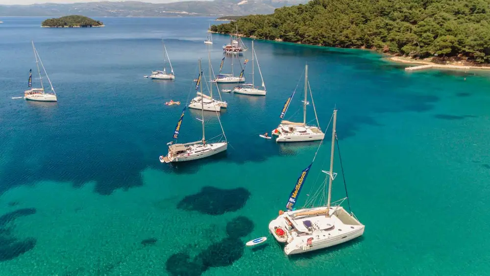 MedSailors yachts anchored in Croatia