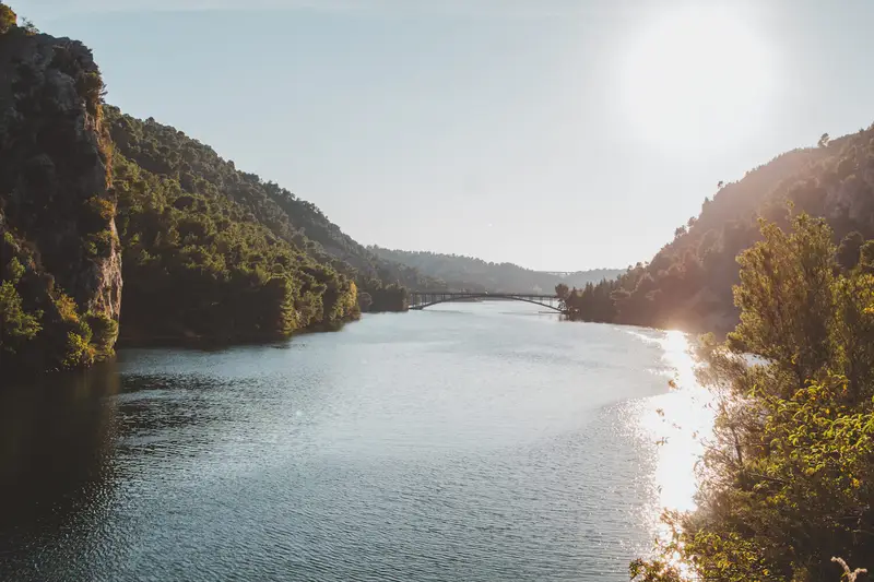 Visiting Krka National Park Skaradin Eingang bridge. Photo by Ryan Brown of Lost Boy Memoirs.